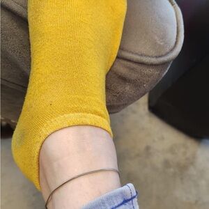 Bright Yellow Ankle Socks